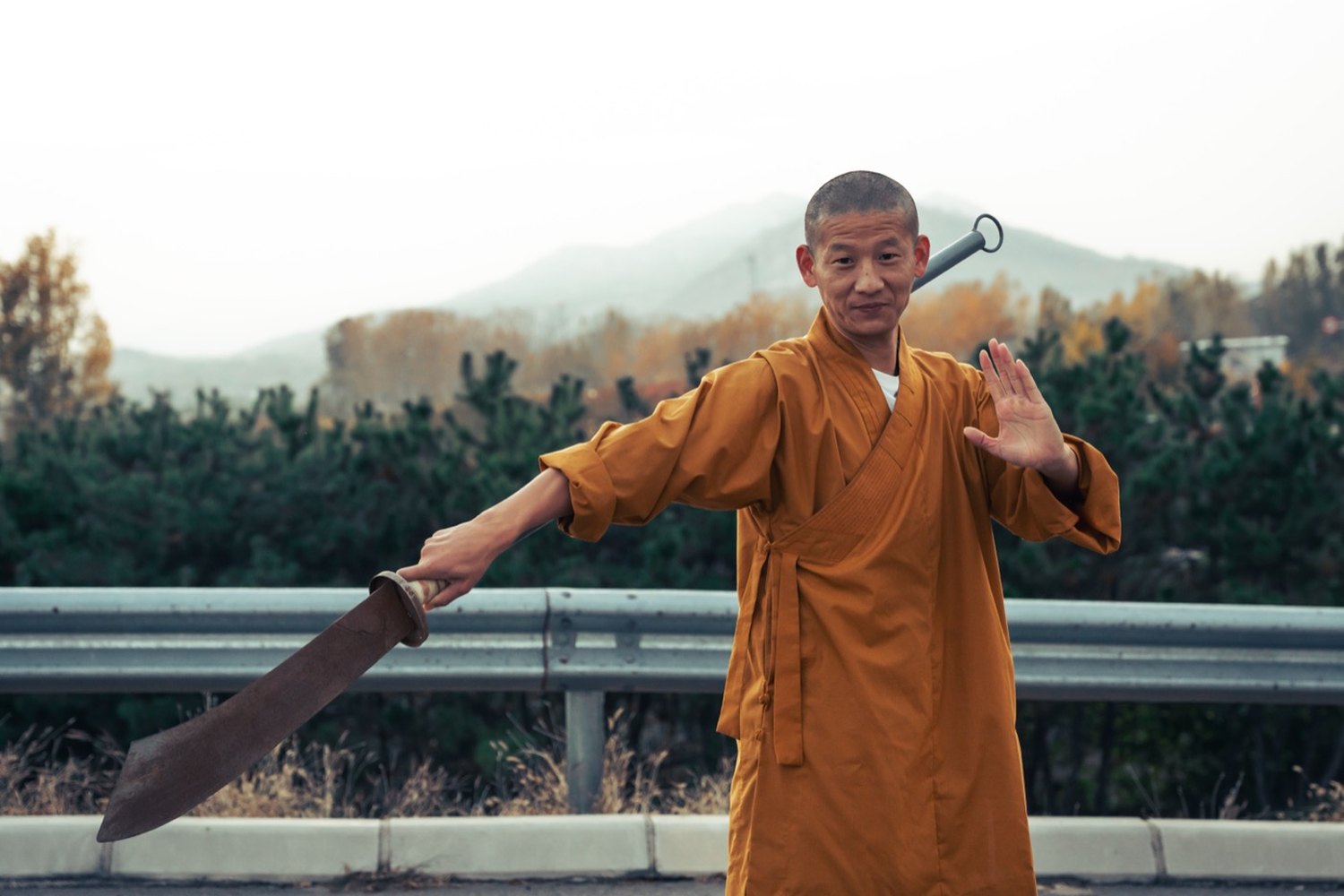 Shaolin kung fu training at Yu Kung Fu temple in China