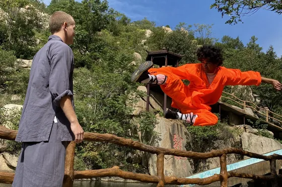 Training at Yu Kung Fu temple in China