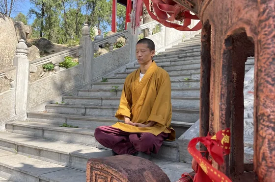 Training at Yu Kung Fu temple in China