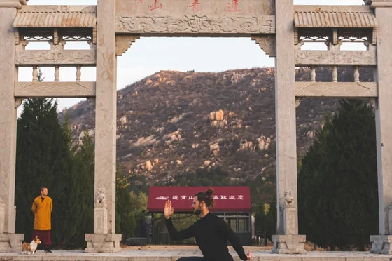 Training at Yu Kung Fu temple in China
