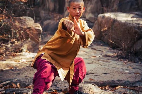Training at Yu Kung Fu temple in China
