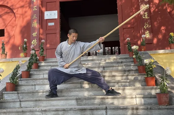Training at Yu Kung Fu temple in China